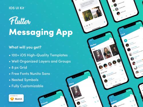 Flutter Messaging App UI Kit - flutter-messaging-app-ui-kit