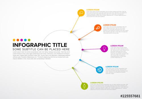 Infographic Layout with 5 Callouts - 225557681 - 225557681