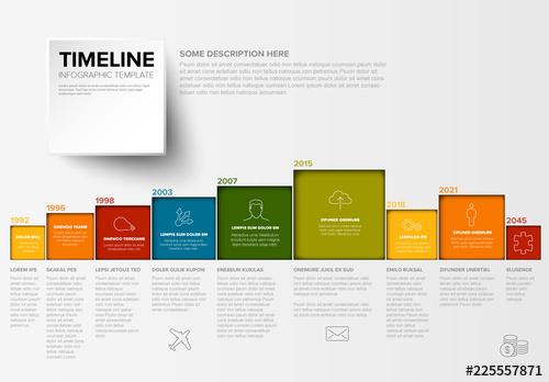 Multicolored Bar Chart Infographic Layout - 225557871 - 225557871