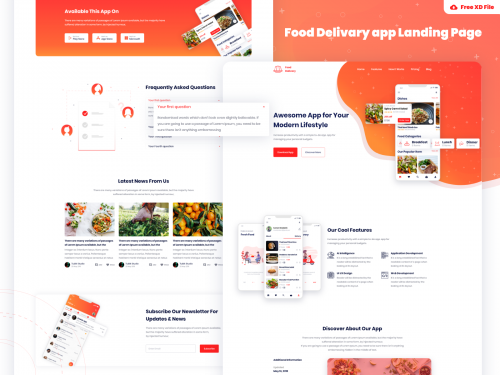 Food Delivery App Landing Page bie - food-delivery-app-landing-page