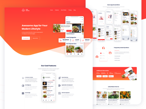 Food Delivery app Landing Page V2 - food-delivery-app-landing-page-v2