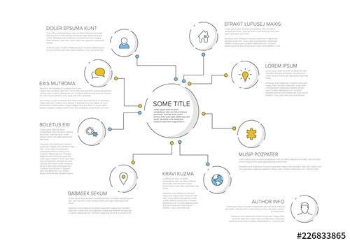 Business Icon Bubbles Infographic Layout - 226833865 - 226833865