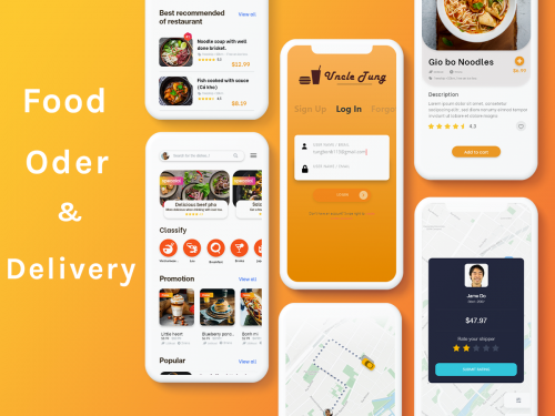 Food Oder & Delivery UI Kit - food-oder-delivery-ui-kit