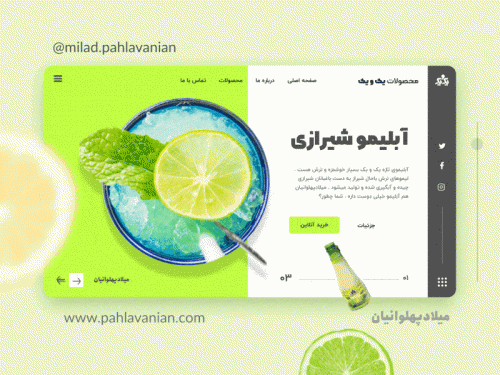 Food products landing website UI ( RTL ) - food-products-landing-website-ui-rtl