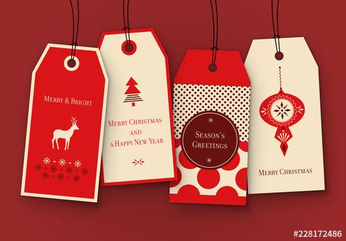 Christmas Gift Tag Set - 228172486 - 228172486