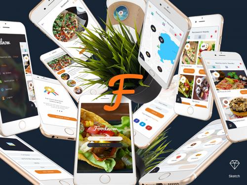 Foodnow - Sketch Mobile UI Kit - foodnow-sketch-mobile-ui-kit-kit