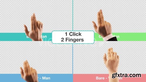 Videohive - Hand Touch Gestures (Stock Footage) - 11736571