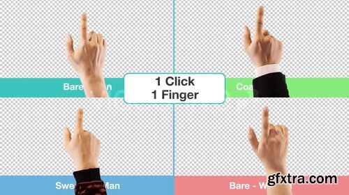 Videohive - Hand Touch Gestures (Stock Footage) - 11736571