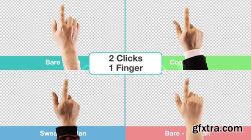 Videohive - Hand Touch Gestures (Stock Footage) - 11736571