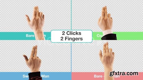 Videohive - Hand Touch Gestures (Stock Footage) - 11736571