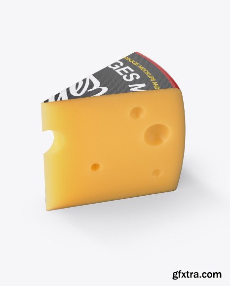 Piece of Cheese Wheel Mockup 51534