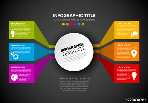 Infographic Layout with 3D Sections - 220430262 - 220430262