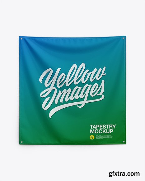 Home Decor Wall Tapestry Mockup 51543