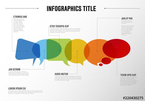 Infographic Layout with Speech Bubbles - 220430275 - 220430275