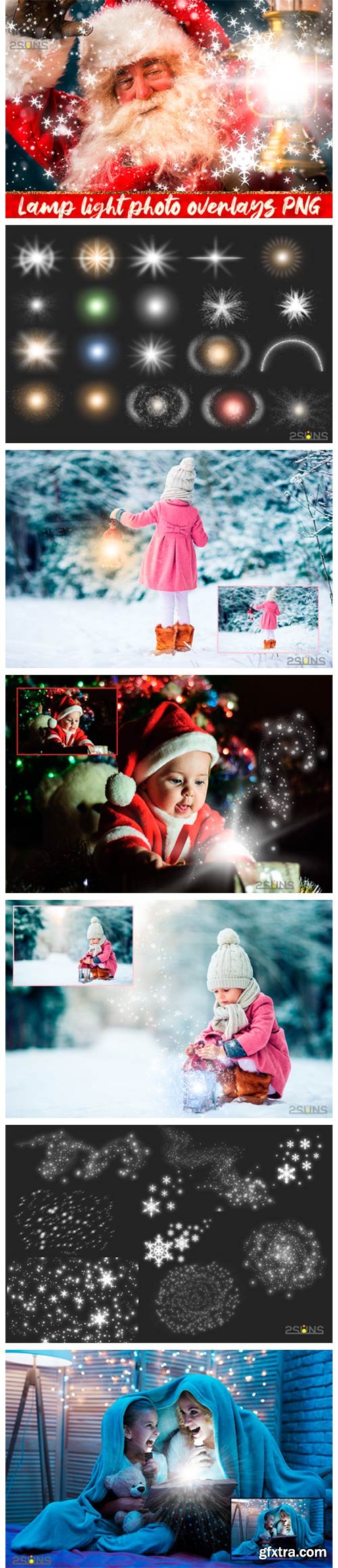 30 Christmas Photo Overlays Lamp Lights 2130046