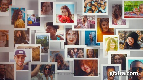 Videohive - Community - Multi Photo Frames Logo Opener - 23785697