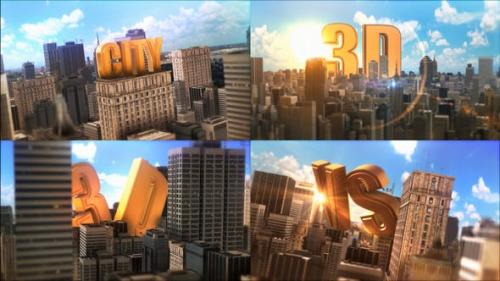 Videohive - Epic Golden Title In City