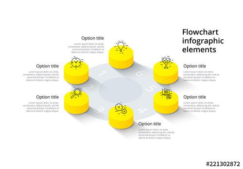 Six Step Infographic Layout - 221302872 - 221302872