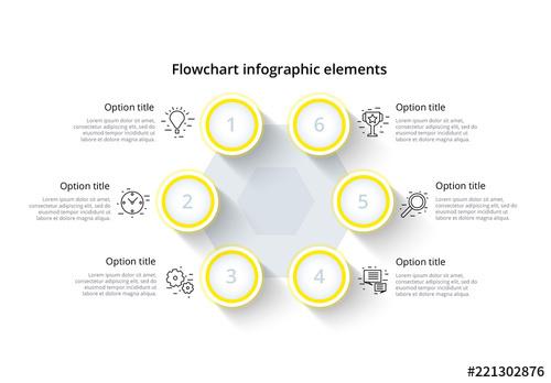 Six Step Infographic Layout - 221302876 - 221302876