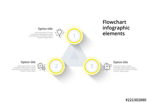 Three Step Infographic Layout - 221302880 - 221302880