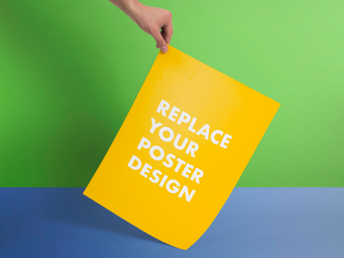 Fully customizable poster mockup - fully-customizable-poster-mockup