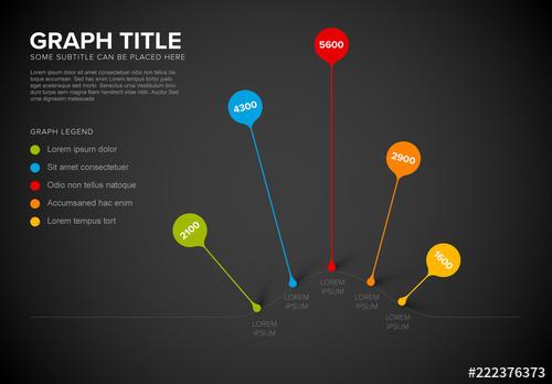 Colorful Droplet Pins Infographic Layout - 222376373 - 222376373