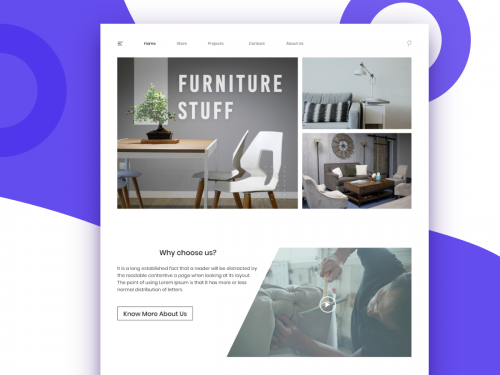 Furniture Landing page UI - furniture-landing-page-ui