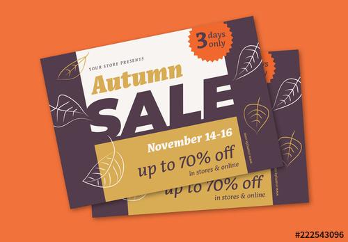 Autumn Sale Flyer Layout - 222543096 - 222543096