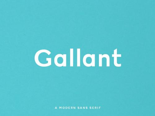 Gallant - A Geometric Typeface - gallant-a-geometric-typeface