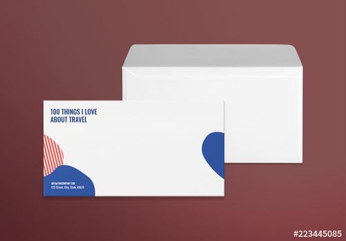 Envelope Layout with Abstract Elements - 223445085 - 223445085