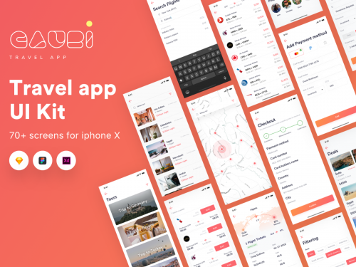 Gauri Travel app IOS ui kit - gauri-travel-app-ios-ui-kit