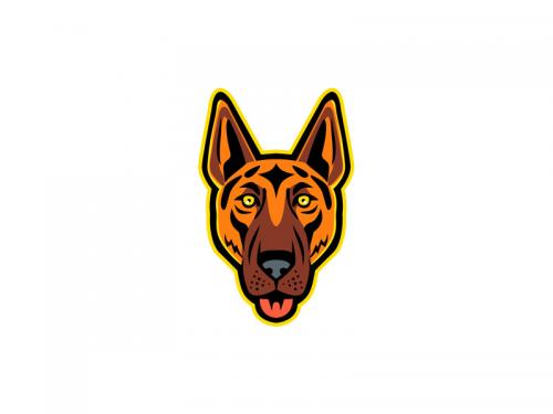 German Shepherd Dog Head Front Mascot - german-shepherd-dog-head-front-mascot-dfaab6b0-b788-480d-a0ca-ac1503e09d62