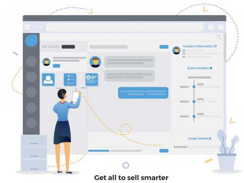 Get All To Sell Smarter CRM Illustration - get-all-to-sell-smarter-crm-illustration