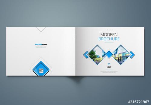 Blue Landscape Cover Layout - 216721967 - 216721967