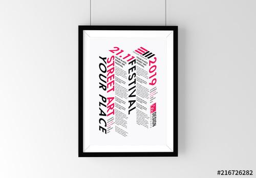 Dimensional Typographic Poster Layout - 216726282 - 216726282