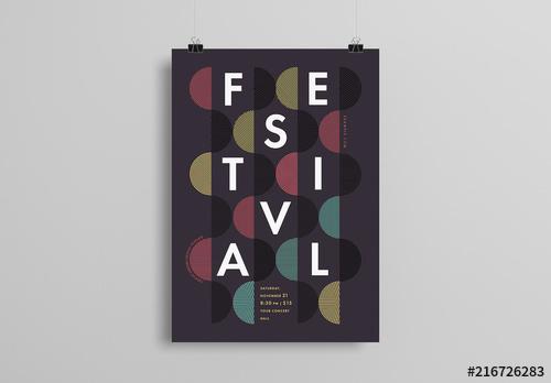 Poster Layout with Circular Patterns - 216726283 - 216726283