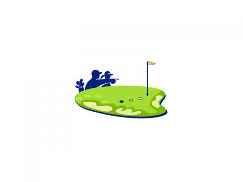 Golfer Caddie Golf Course Retro - golfer-caddie-golf-course-retro