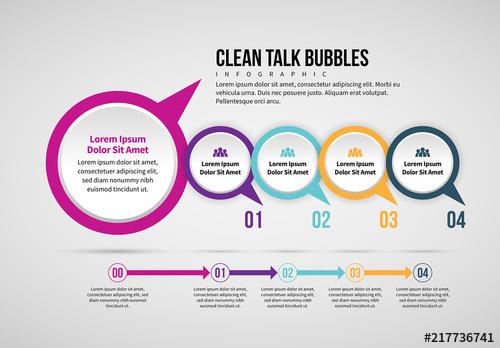 Talk Bubbles Infographic Layout - 217736741 - 217736741