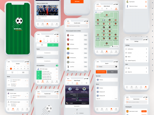 Gooal Football - Football Live Score App by Adobe Xd - gooal-football-football-live-score-app-by-adobe-xd