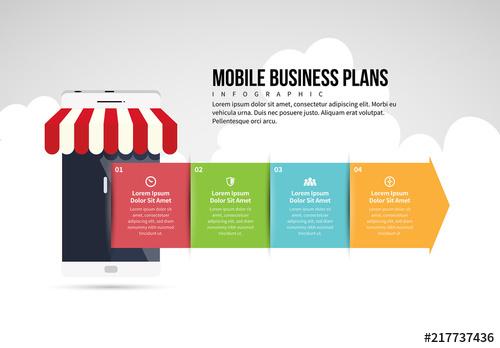 Mobile Business Plan Infographic Layout - 217737436 - 217737436