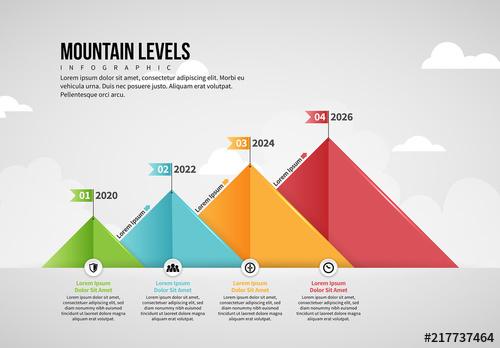 Mountain Levels Infographic Layout - 217737464 - 217737464