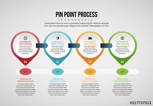 Pin Point Process Infographic Layout - 217737513 - 217737513