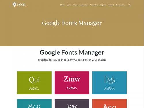 Google Fonts Manager - Hotel WordPress Theme - google-fonts-manager-hotel-wordpress-theme