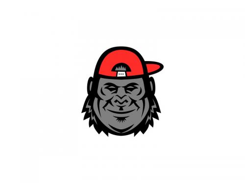 Gorilla Wearing Cap Mascot - gorilla-wearing-cap-mascot