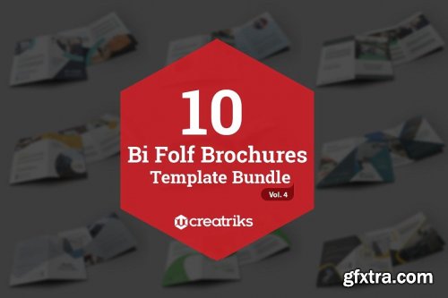 CreativeMarket - 50 Bi-Fold Brochures Bundle 4268003