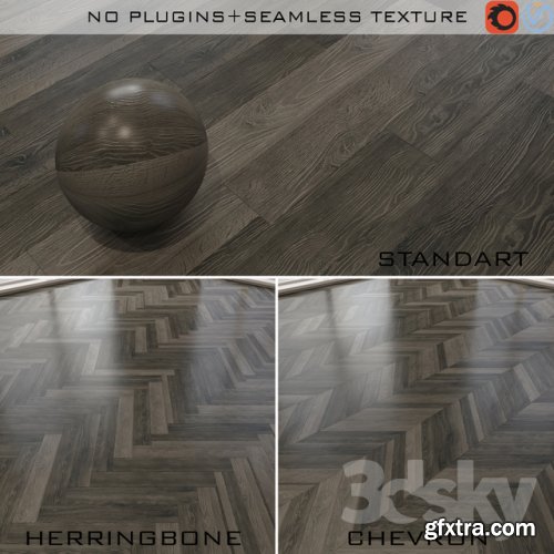 Parquet board FINEX Wave 3d model