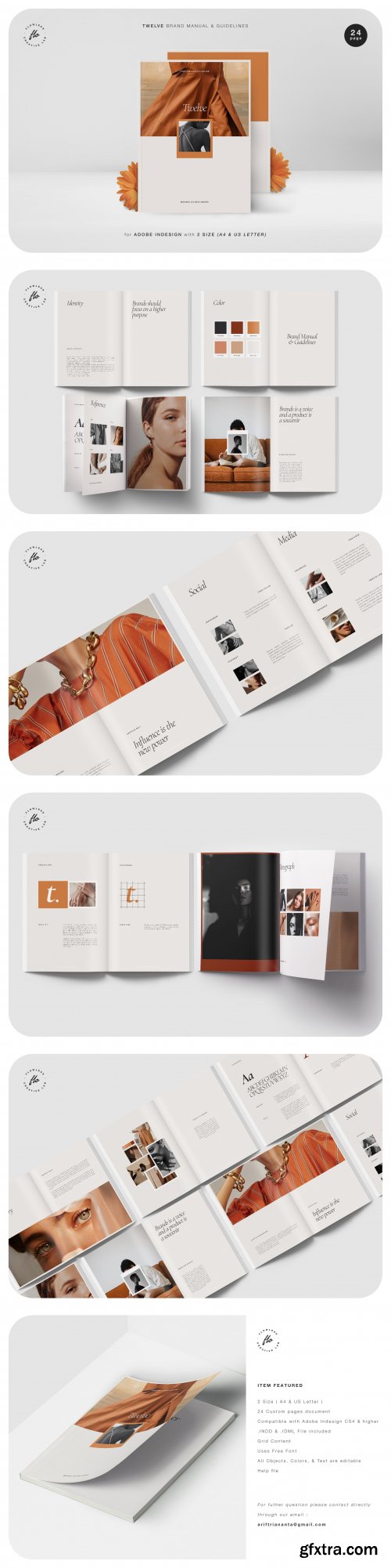 CreativeMarket - TWELVE Brand Manual & Guidelines 4338166