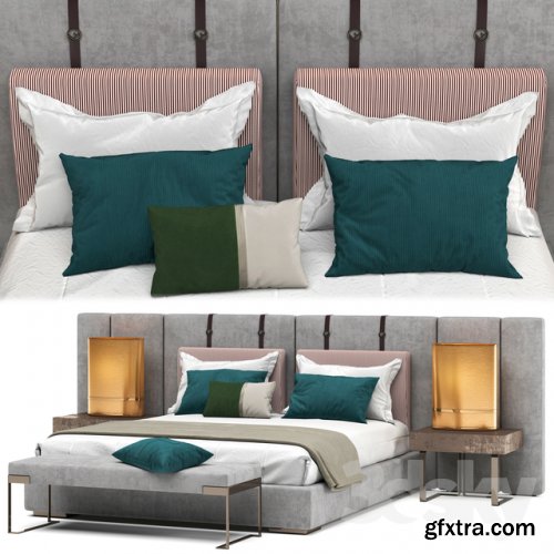 Fendi halston bed 3d model