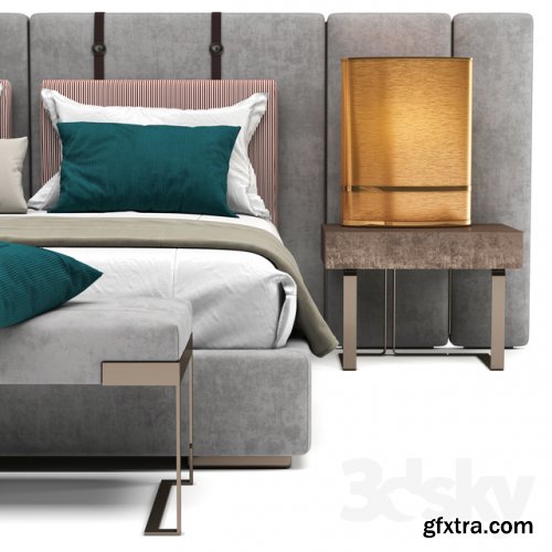 Fendi halston bed 3d model