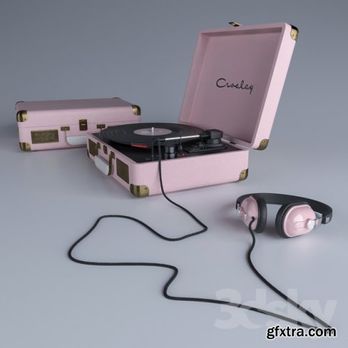  Crosley Vinyl player 3D MODEL